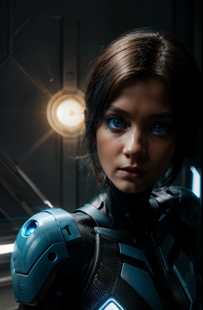 humanoid + energized light blue eyes