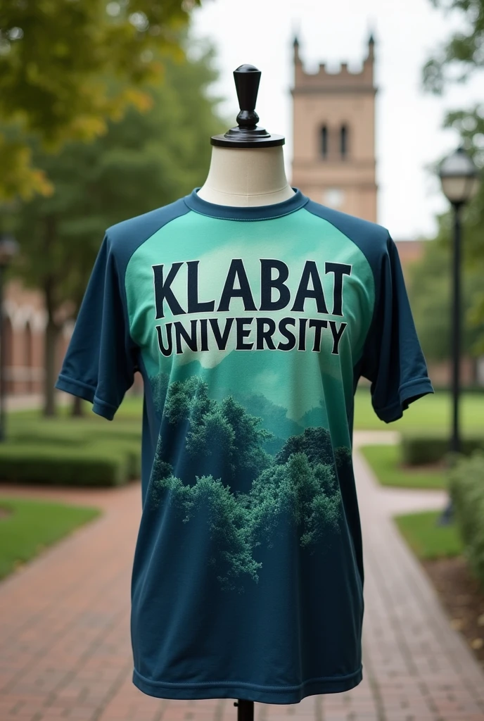 Image of a T-shirt featuring the words Klabat University