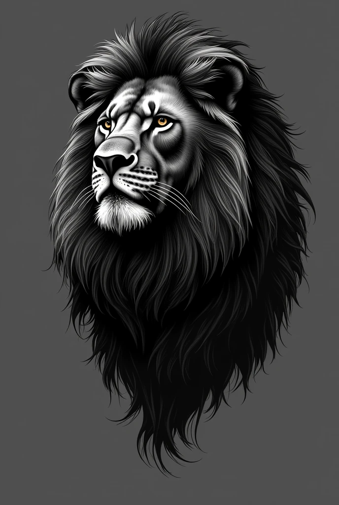 Logo, Lion, All black, Sketch