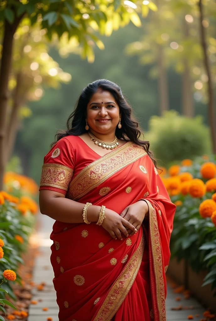 A indian bhabhi chubby with big boobs size 44 in saree 