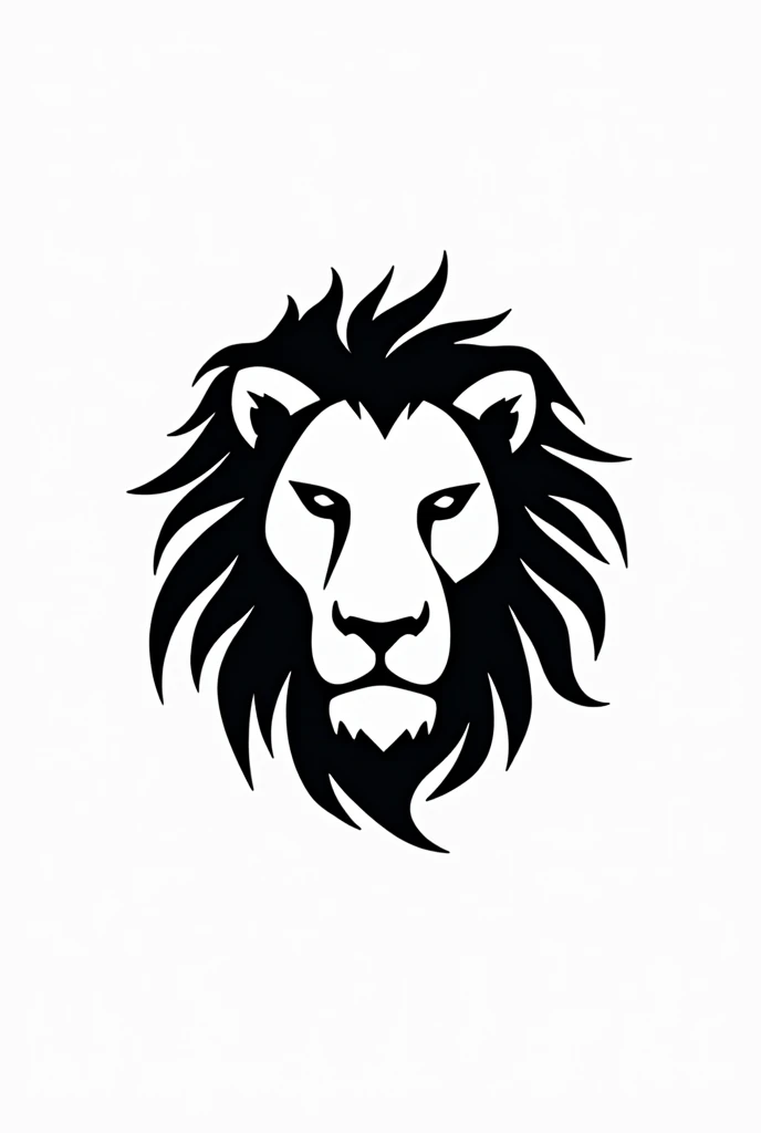 Logo, Lion, Minimal, Sketch, All black