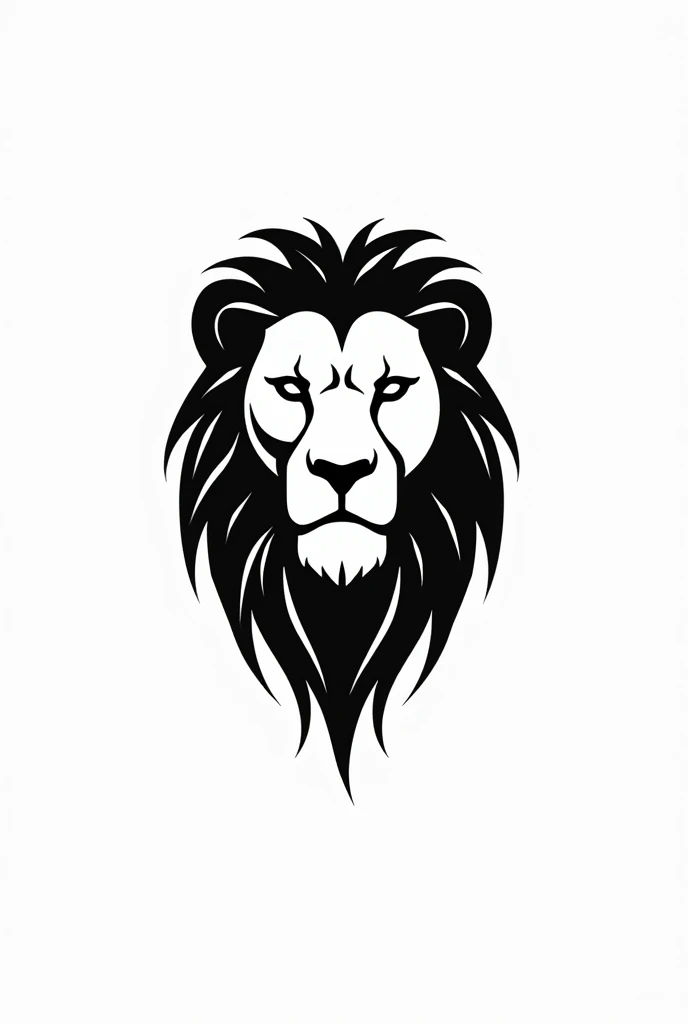 Logo, Lion, Minimal, Sketch, All black