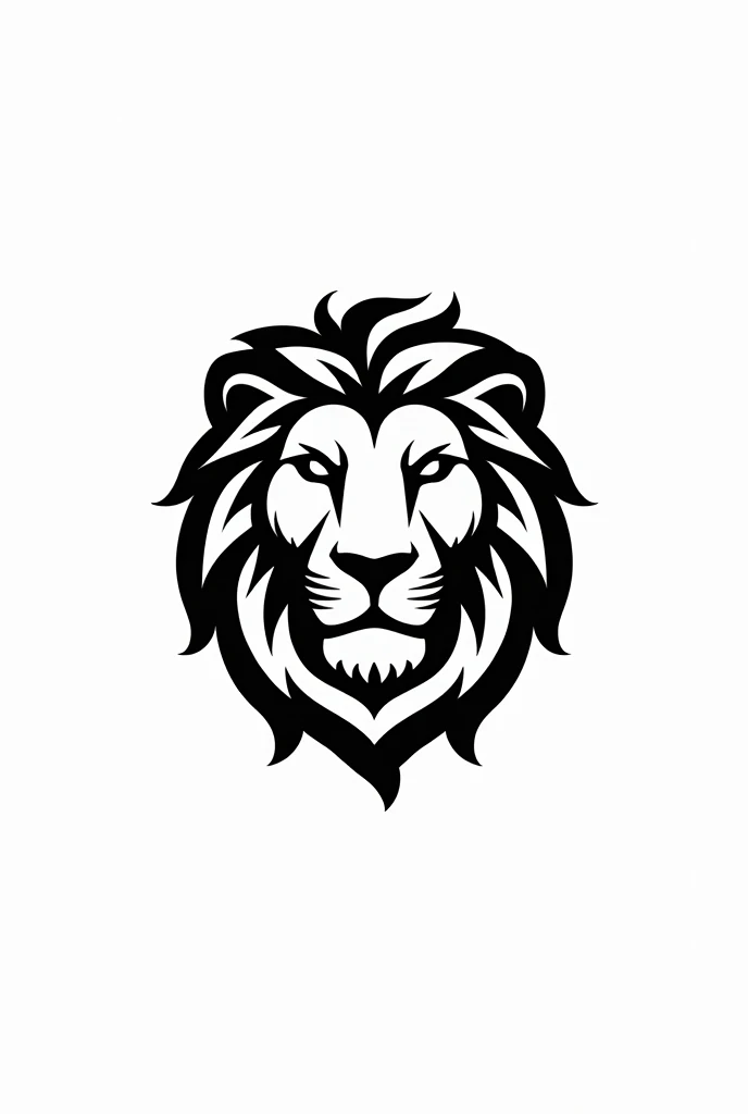 Logo, Lion, Minimal, Sketch, All black