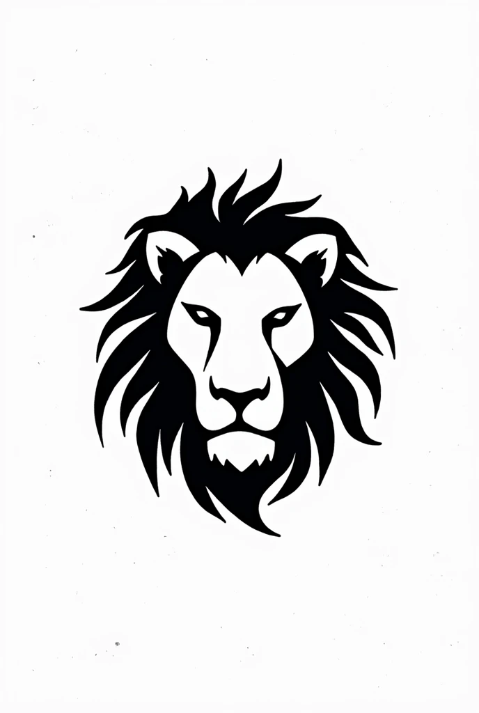 Logo, Lion, Minimal, Sketch, All black