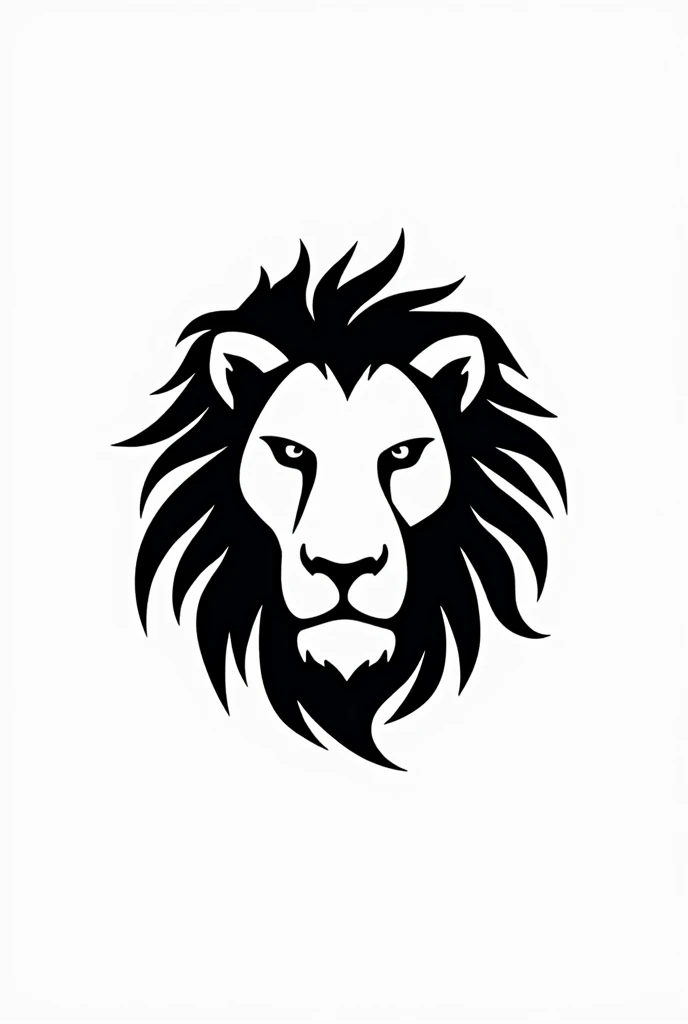 Logo, Lion, Minimal, Sketch, All black