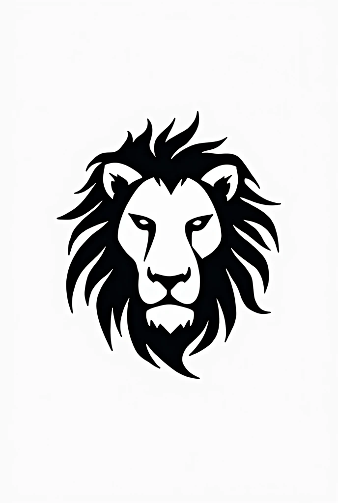 Logo, Lion, Minimal, Sketch, All black
