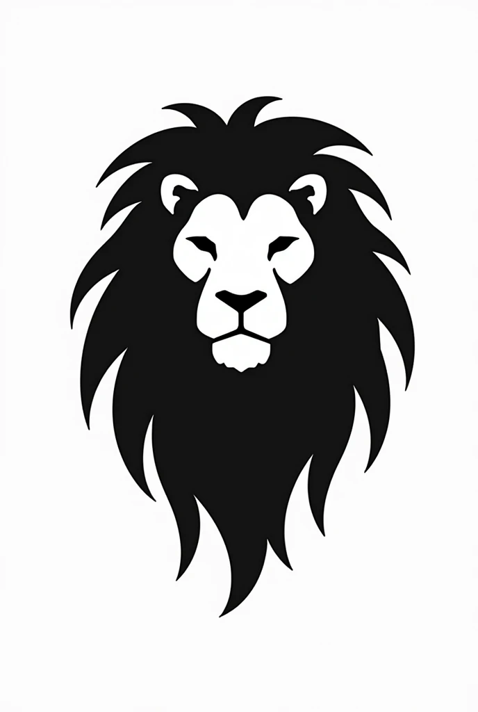 Lion, Logo, Unique, Minimalist, All black, sketch