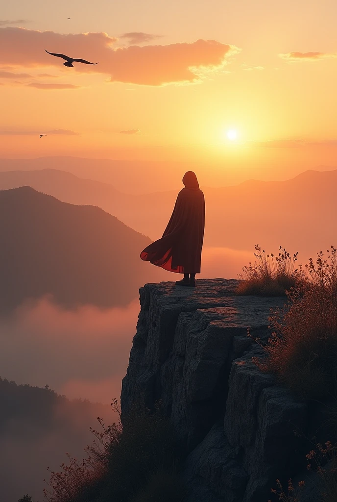 Imagine a person standing on the edge of a cliff, looking out over a vast landscape as dawn breaks, symbolizing limitless potential.