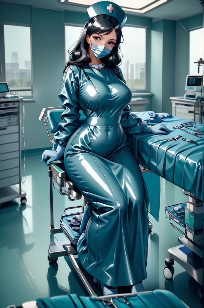 nurse uniform,hospital, latex nurse suit,nurses,busty,elbow gloves,labcoat,black hair woman,red eyes , gigantic ,medical instruments,asian nurse,two nurses,speculum,examination room,oversize ,big ass ,strap on, lay on table ,legs spreaded,giving birth,gyno chair , dentist,Milf,latex,black uniform,oversize breasts