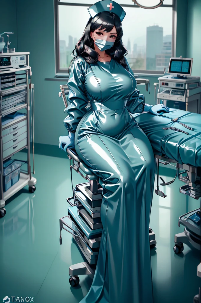 nurse uniform,hospital, latex nurse suit,nurses,busty,elbow gloves,labcoat,black hair woman,red eyes , gigantic ,medical instruments,asian nurse,two nurses,speculum,examination room,oversize ,big ass ,strap on, lay on table ,legs spreaded,giving birth,gyno chair , dentist,Milf,latex,black uniform,oversize breasts