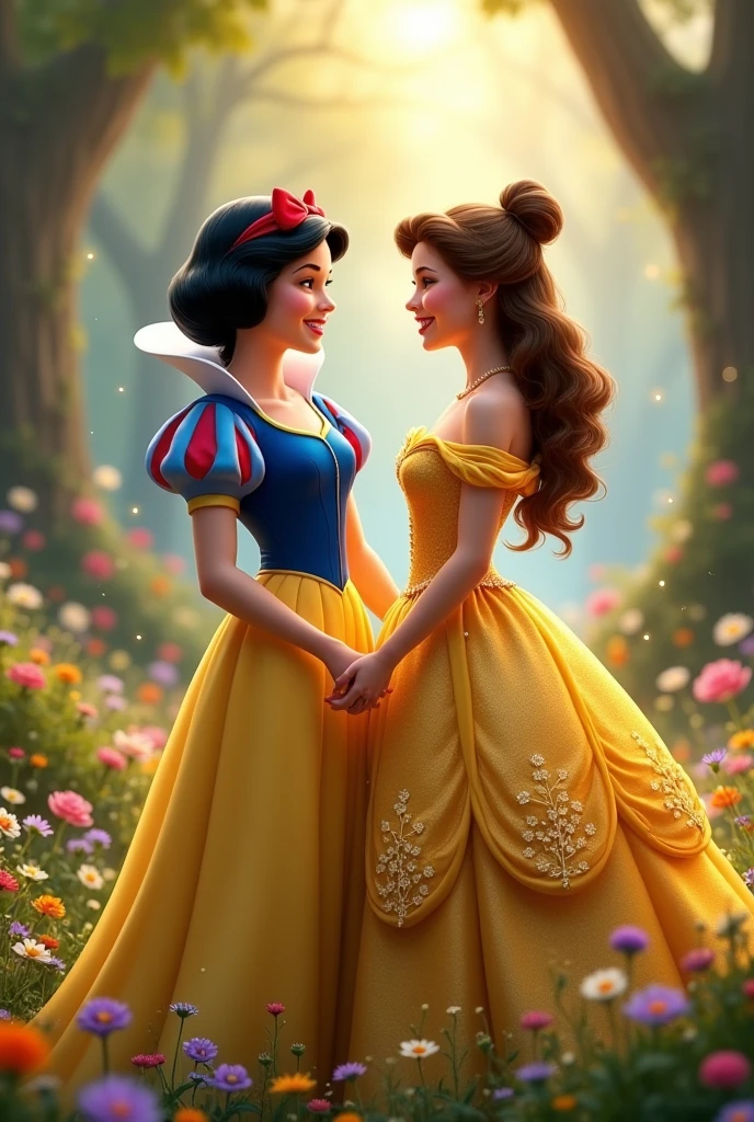 Snow White and Belle together Disney