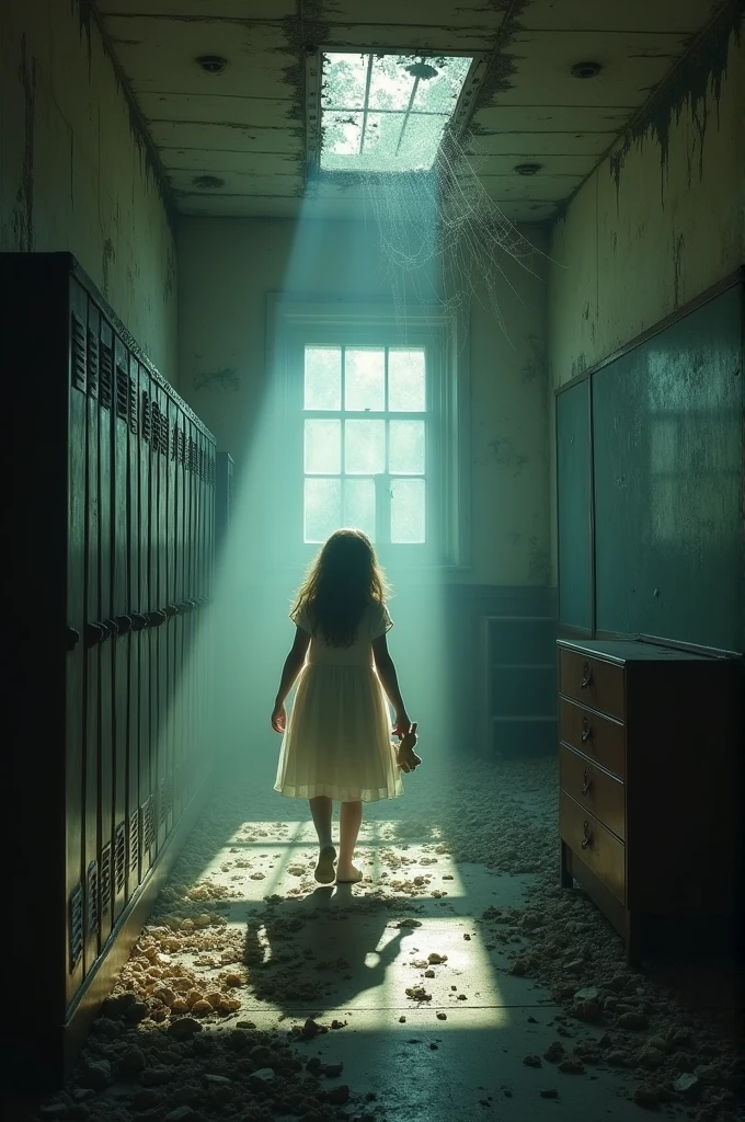 One day, a thief broke into an abandoned school where there was a ghost
