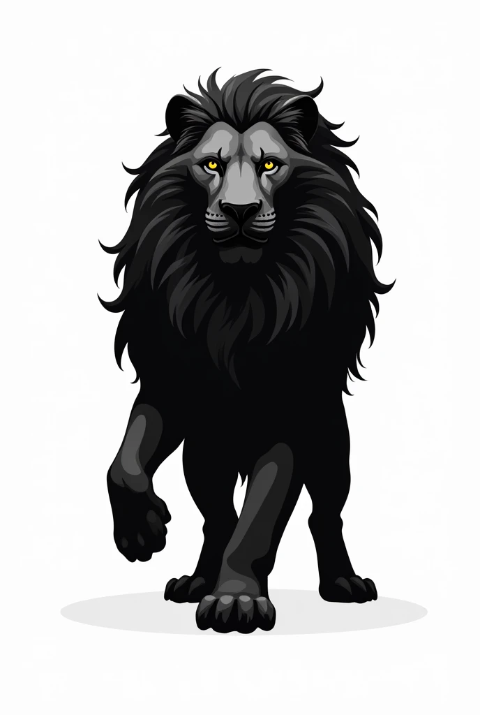 logo, Lion, all black, Whole body, Company logo