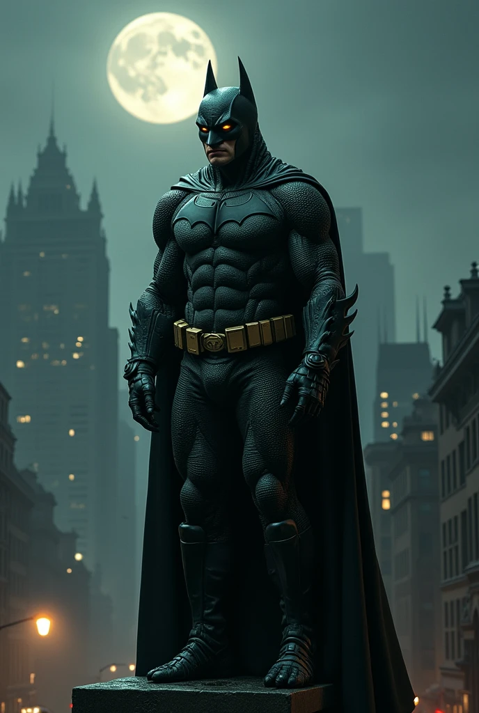 Batman looking like a crocodile