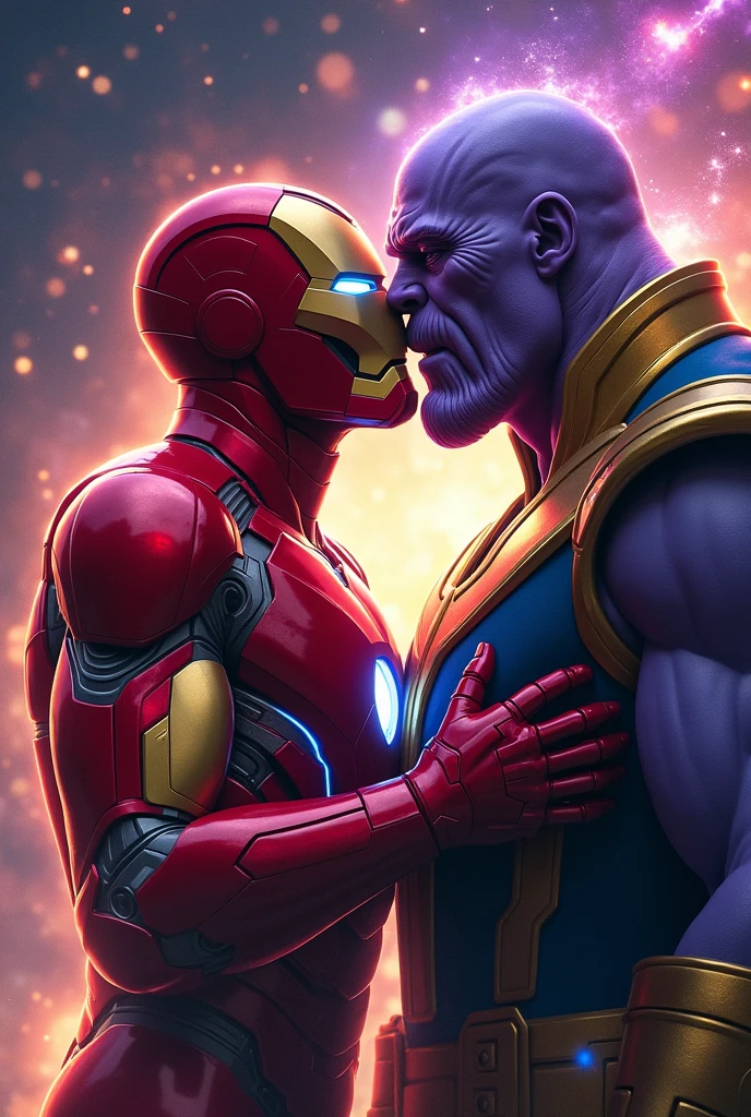 IRON MAN KISSING THANOS