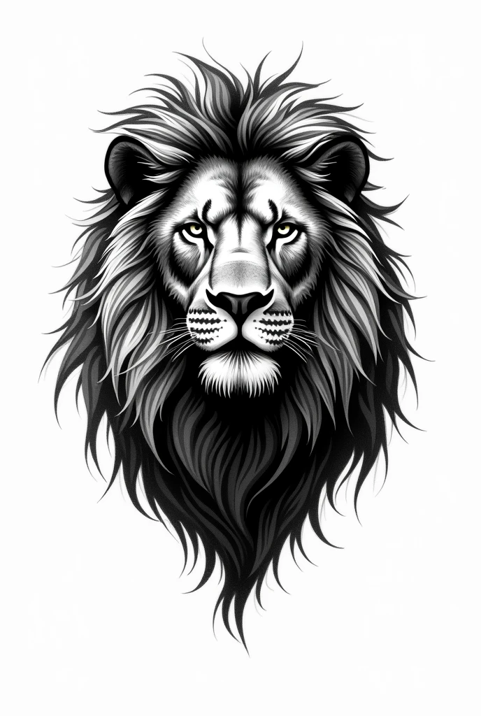 logo, Lion, all black, sketch