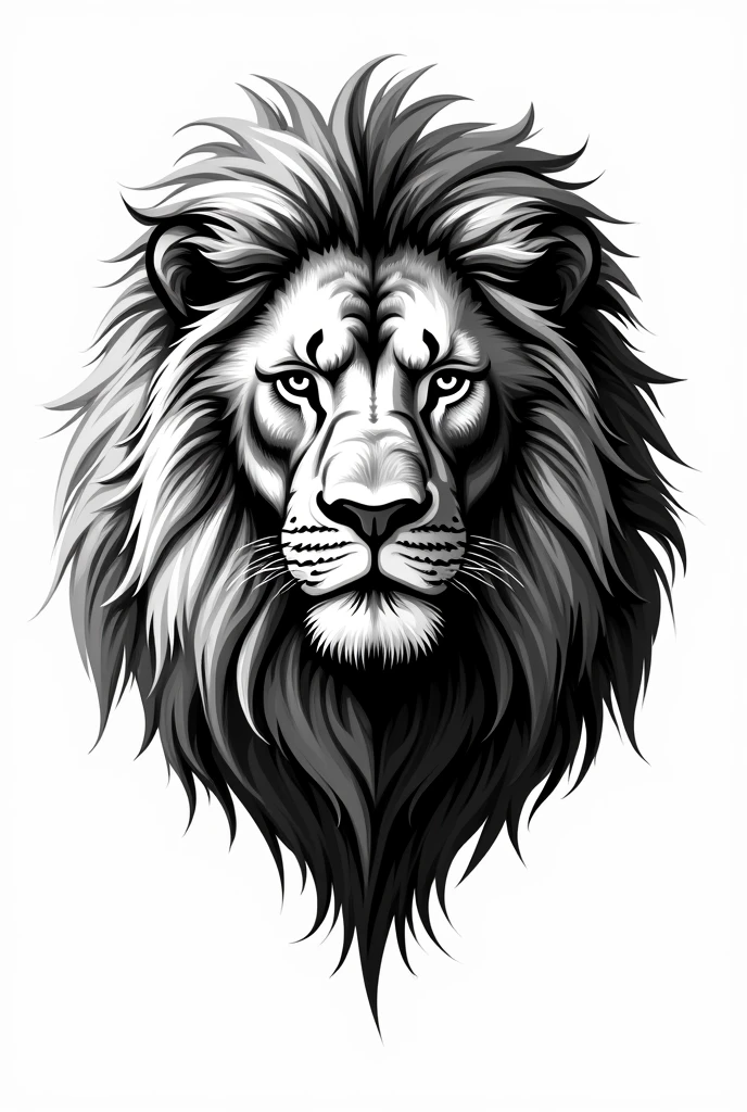 logo, Lion, all black, sketch