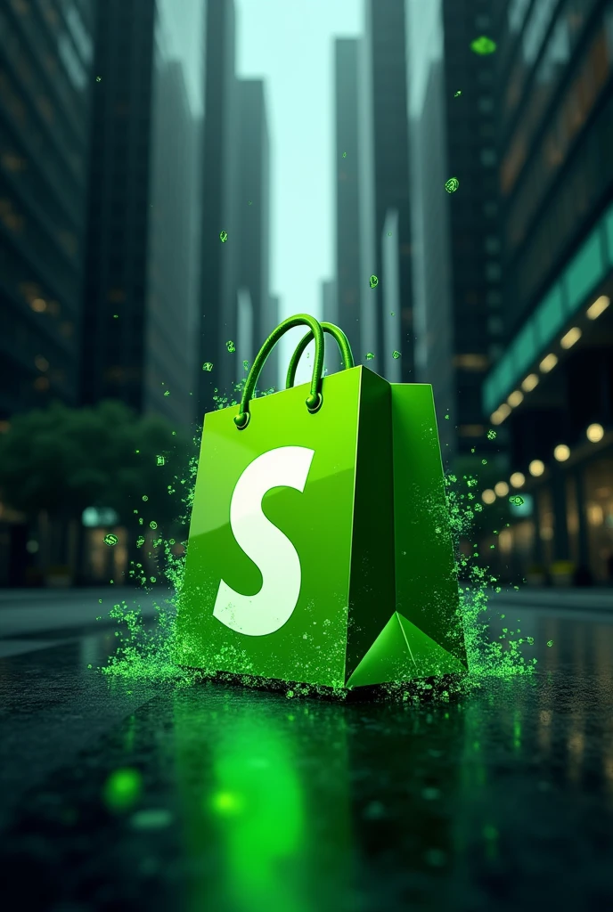 Made a logo of Shopify by sumaiya Rizwan