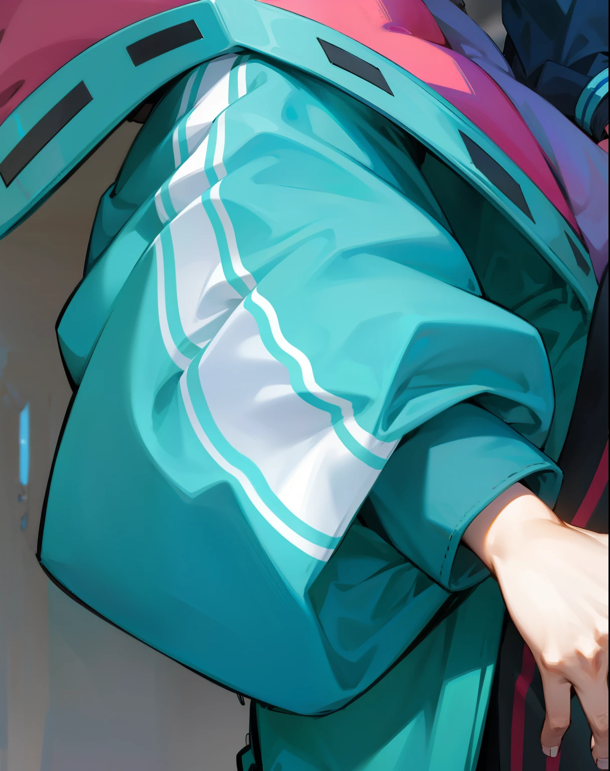 Character Illustration, Clothes, Sleeves, Wrinkles, Texture, High Definition