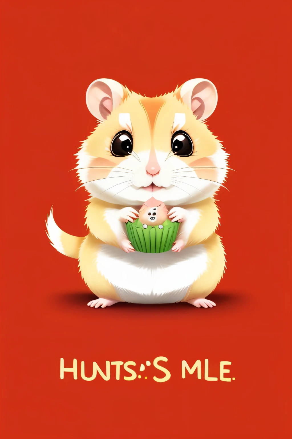 hamster　Cute lines「Please subscribe to my channel」