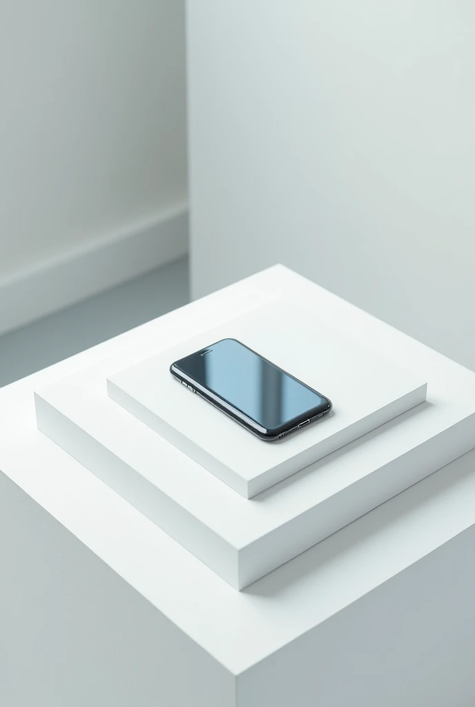 8 plasterboards that form a cube with a cell phone in the center