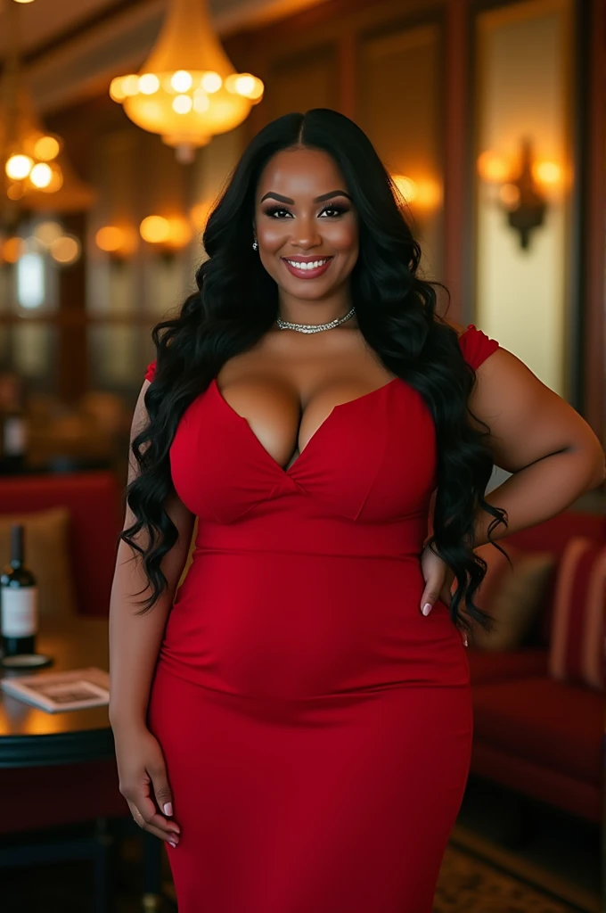 Big-boobed woman