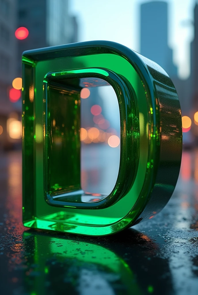 Letter D in 3D
