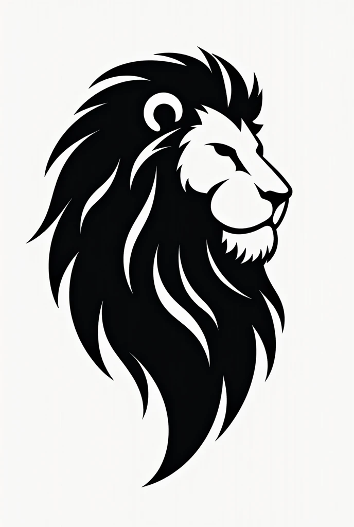 logo, Lion, unique, negative space