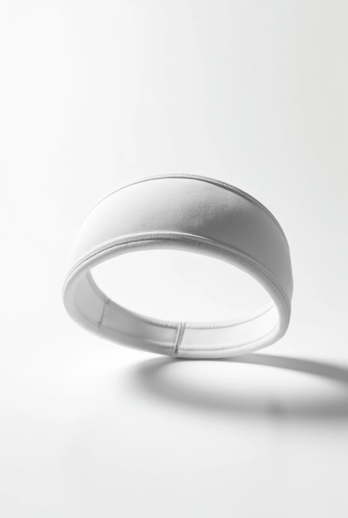 White sports headband with white background