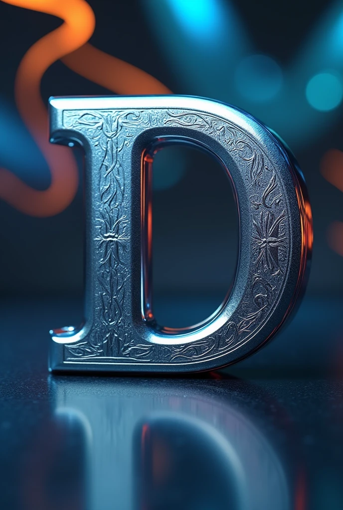 Metallic symbol D in 3D