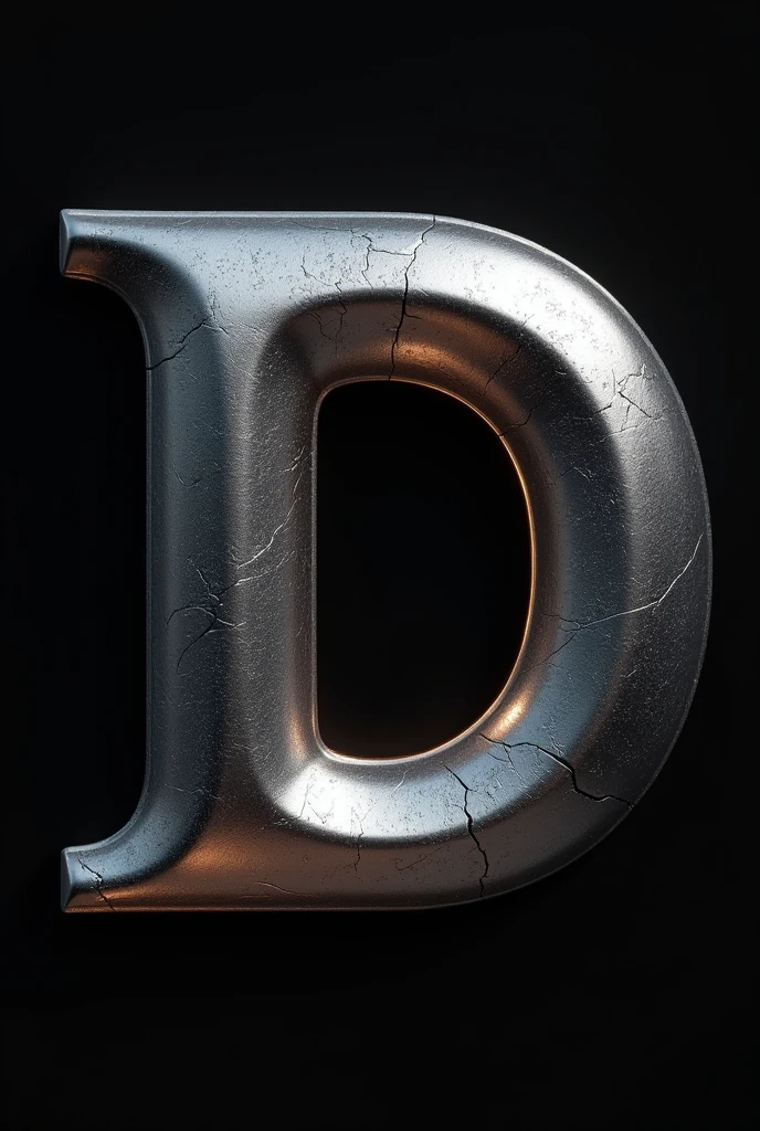 Metallic symbol D in 3D 