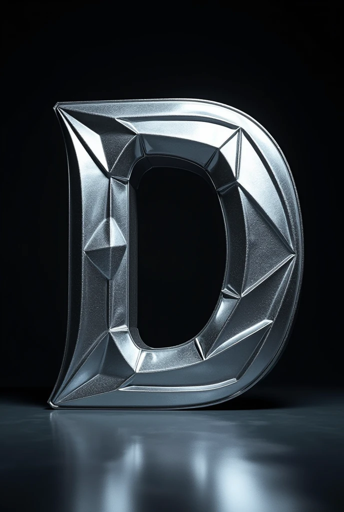 Metallic symbol D in 3D