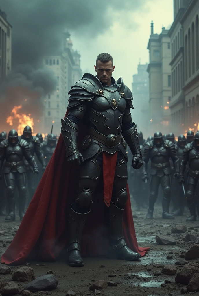 Hero prepares to fight 100 bad guys