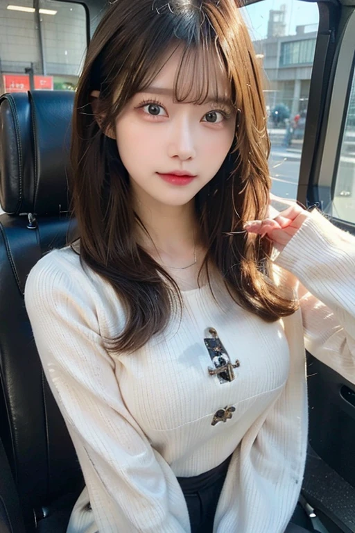 ((Full Body Angle))、((highest quality, 8K, masterpiece: 1.3)), concentrated: 1.2, Cute girl 1,Nipples erect、 Perfect beauty: 1.4,Cut and sewn T-shirt Raglan sleeve summer short sleeve T-shirt.Shorts: 1.2,Long sleeve、Randall Color、comics&Text Graphics、Black ruffle-trimmed drawstring zip blouse,1.1, Highly detailed face and skin textures, Fine grain, double eyelid, whitening skin, ,highest quality,Ultra-high resolution,you,1 girl,alone,_Shiny_skin,Iris,necklace,((Brown_length_Wavy_hair)),(lips)),eyelash,Front hair,deal with,compensate,Shiny,pore,skin texture,Large Breasts、smiling face、Front hair、