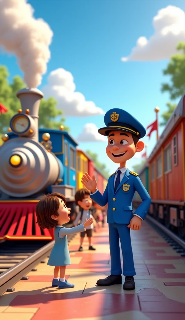 Train mein TC 3D animation style