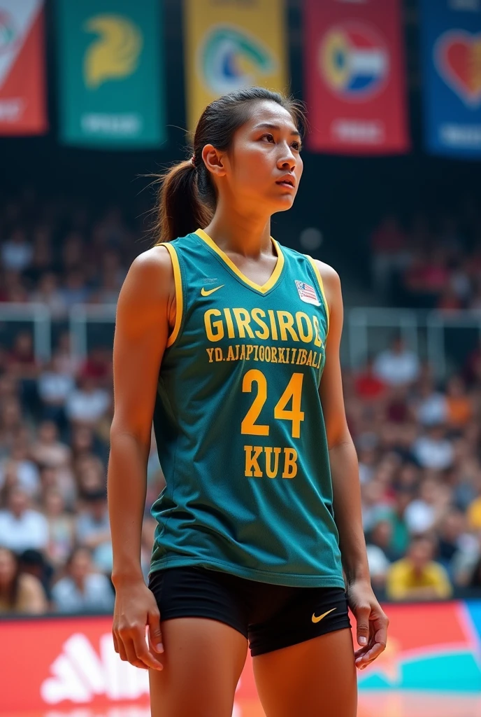 Volleyball Asia player with jersey number 24