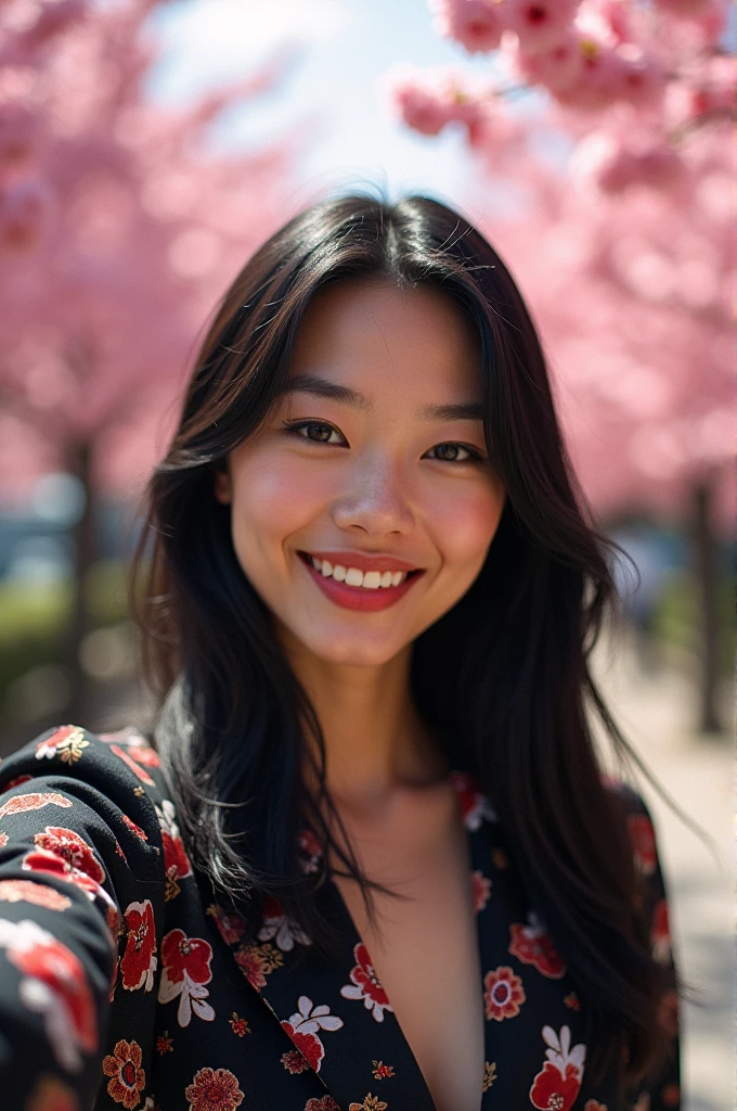 Japanese model takes selfie like a social media influencer、Webcam Photos、Photo by Felicia Simone、Filmed in Provia、hinchel、Glossy。