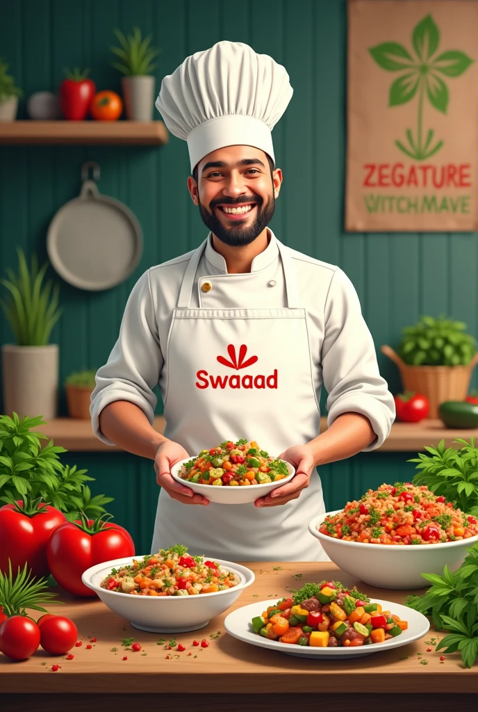 Swaaad à1 cloud kitchen vegetarian poster