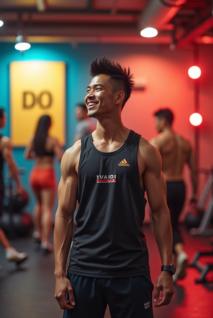 Fitness trainer name is pun. He is short