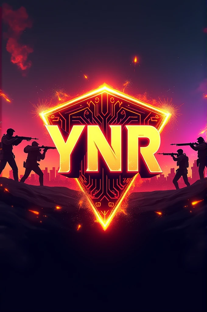 Make logo free fire game named ‘YNR GAMER’