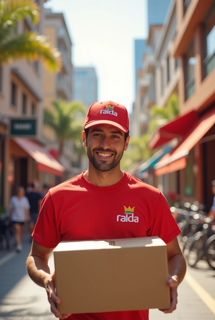 make an image referring to a delivery brand, to be used in a website background,