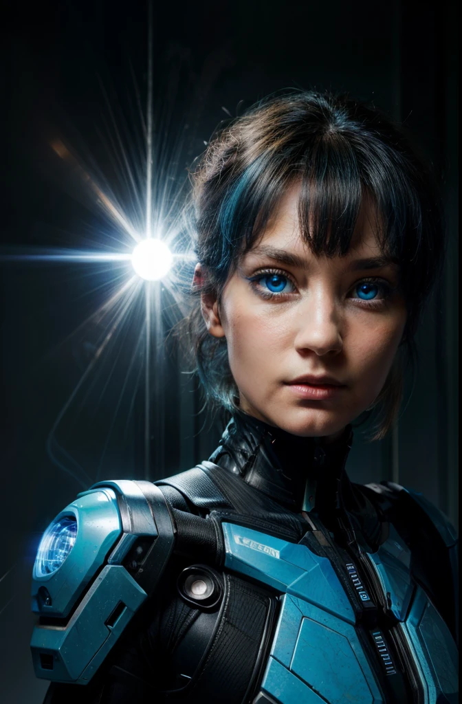 humanoid + energized light blue eyes