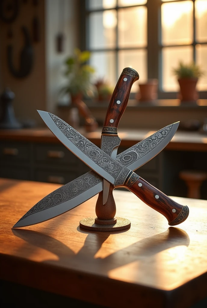 Knife balance display