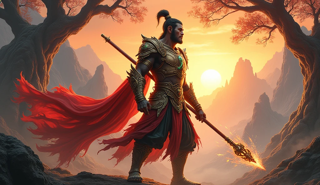 Black Myth,Wukong,Full body picture