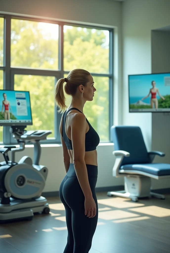 A woman imagines the future of physical therapy