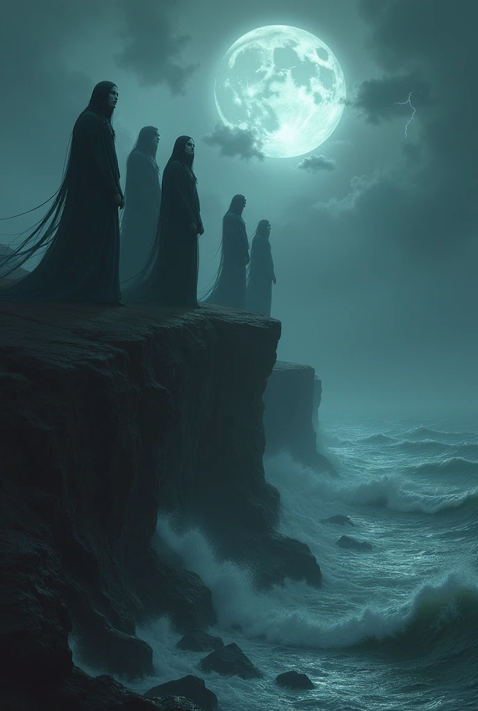 Seven. Spirits of death and temptation. What a storm for humanity.