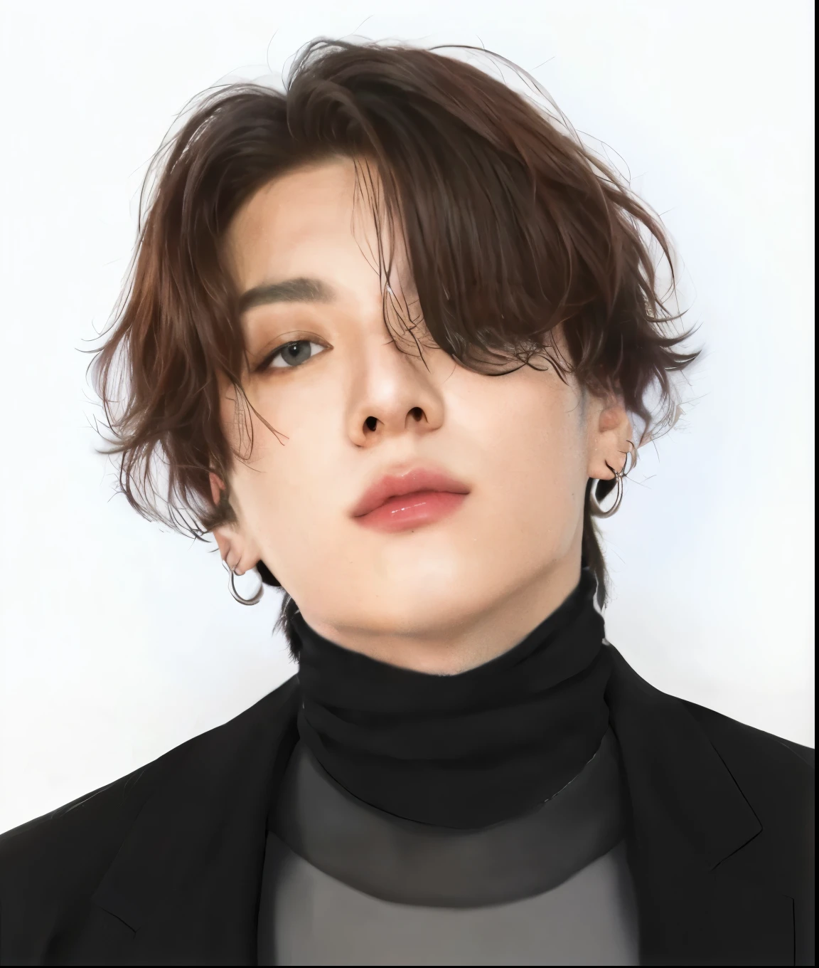 JUNGKOOK BTS, by platinum ruby, grey eyes