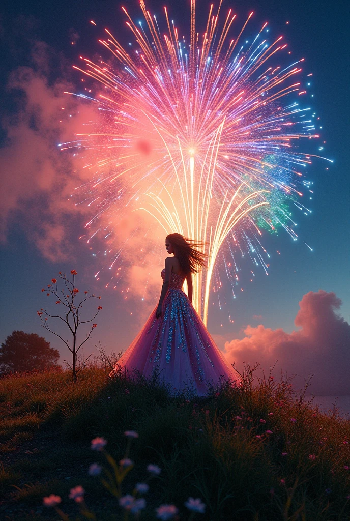 Even if the light is like fireworks
