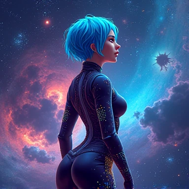 woman,pixel art,game model,space,body