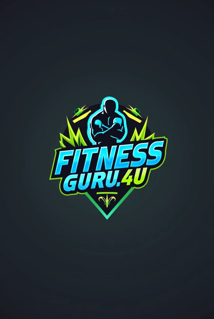 Create a logo for fitness Instagram account with name:- Fitness_Guru.4u 
